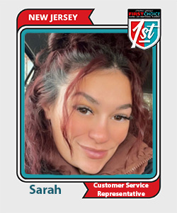 Sarah Customer Service Representative